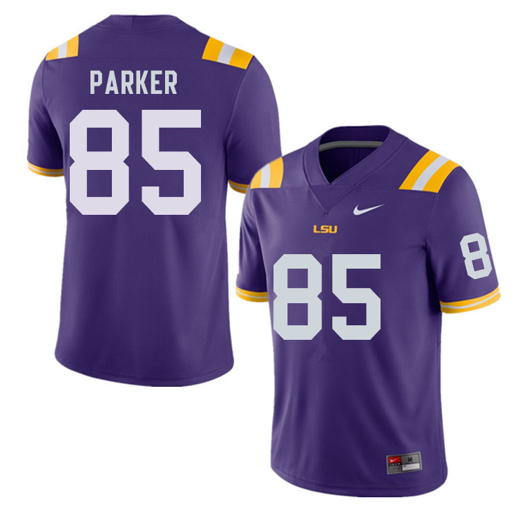 Men #85 Ray Parker LSU Tigers College Football Jerseys Sale-Purple